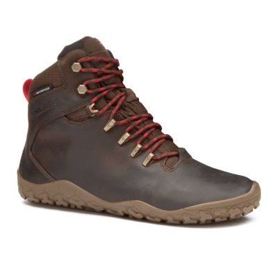 Vivobarefoot Tracker Firm Ground Schoenen Dames - Donkerbruin Hardloopschoenen JAE821047